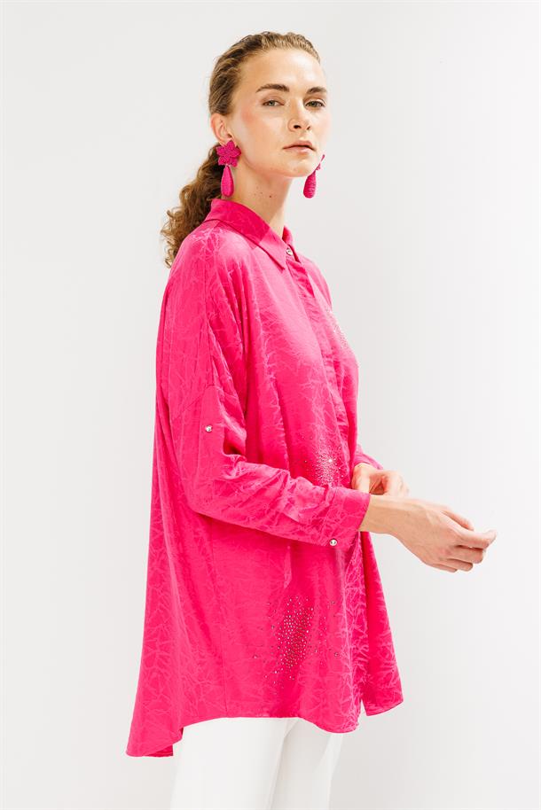 Kendinden Desenli Tunik-FUJYA