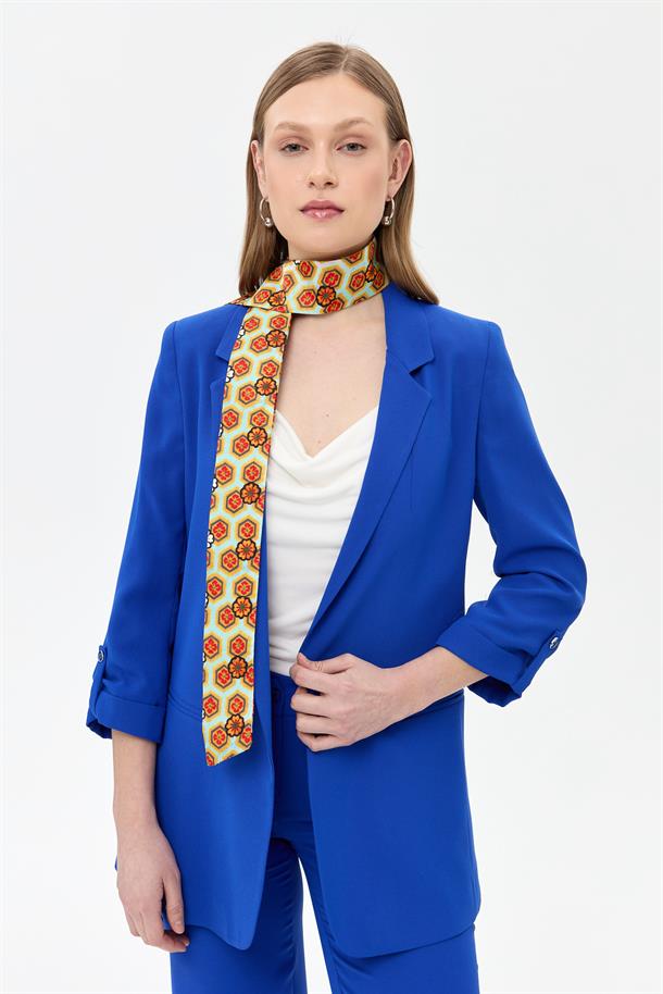 Kolu Düğme Detaylı Ceket-SAX