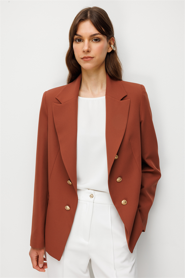 Kruvaze Yaka Ceket-TARÇIN