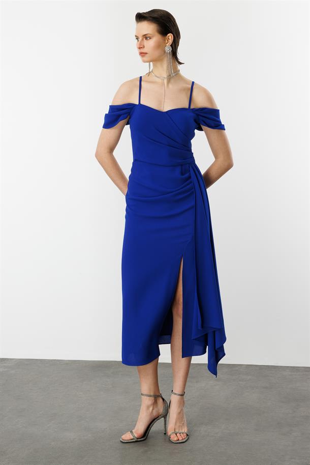 Prenses Yaka Krep Abiye-SAX