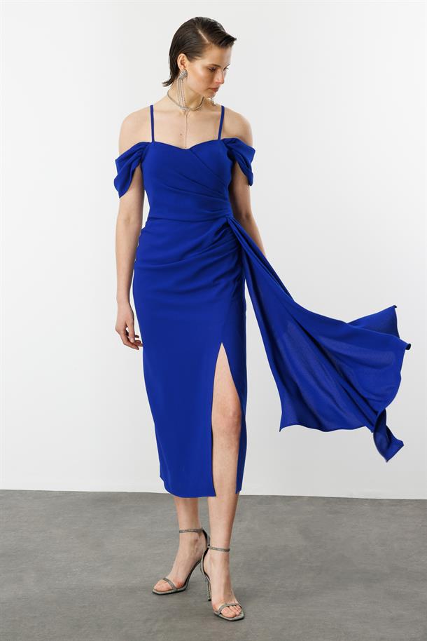 Prenses Yaka Krep Abiye-SAX