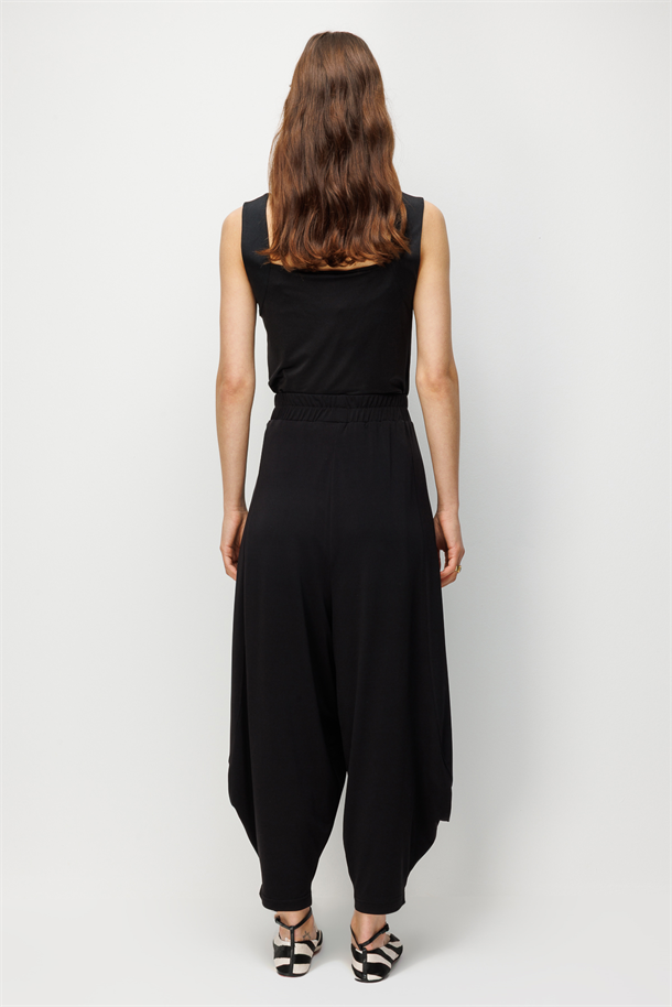 Rahat Kalıp Şalvar Pantolon-SİYAH