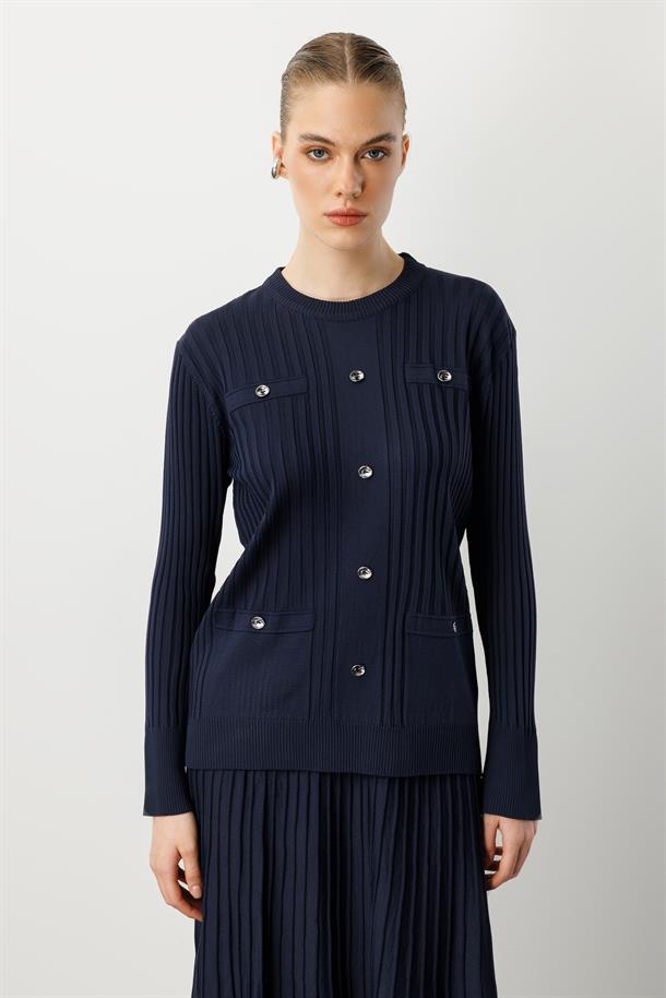 Ribana Detaylı Triko Takım-LACI