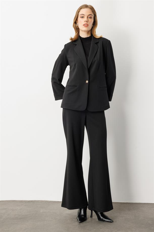 Truvakar Kol Tek Düğme Ceket-SİYAH