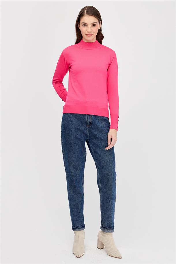 Yarım Balıkçı Basic Triko Kazak-FUJYA