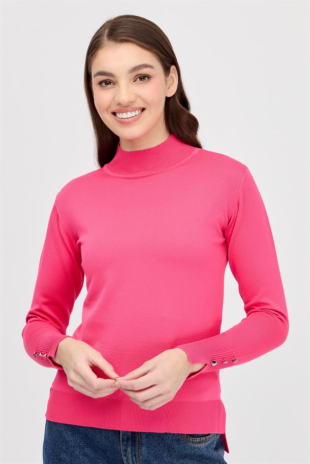 Yarım Balıkçı Basic Triko Kazak-FUJYA