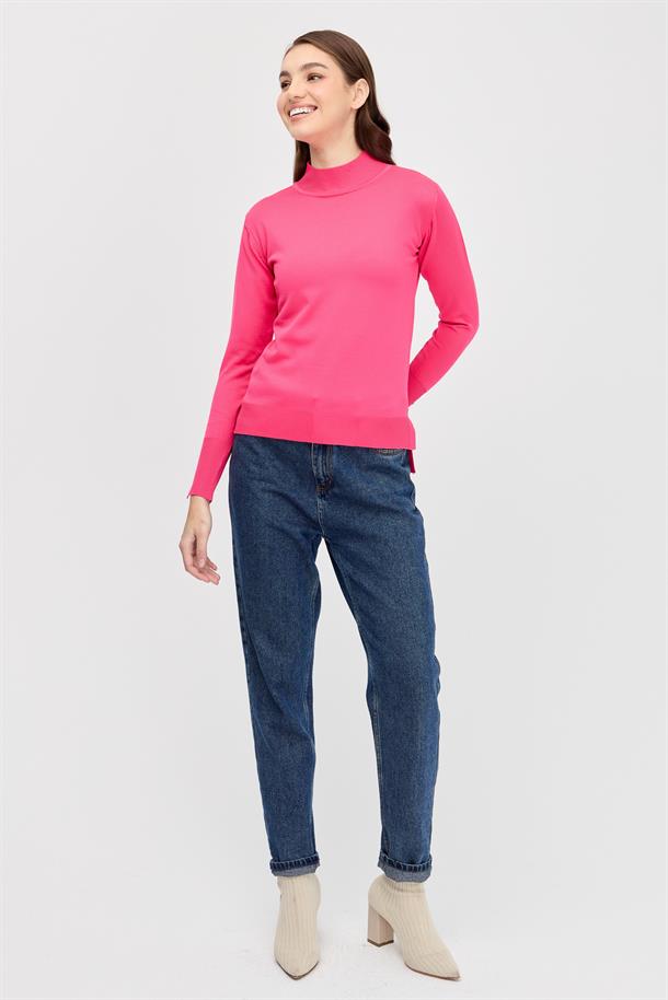 Yarım Balıkçı Basic Triko Kazak-FUJYA