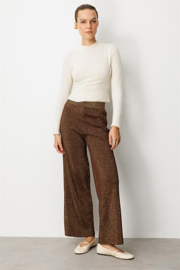 Yarım Balıkçı Kısa Triko Kazak-KREM