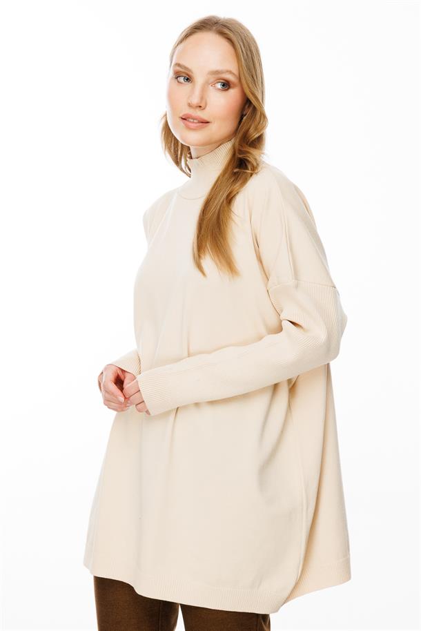 Yarım Balıkçı Triko Tunik-TEN