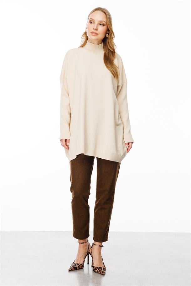 Yarım Balıkçı Triko Tunik-TEN