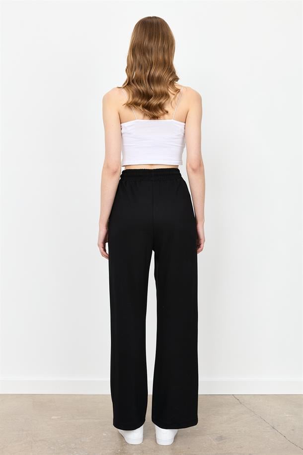 Yüksek Bel Modal Pantolon-SİYAH