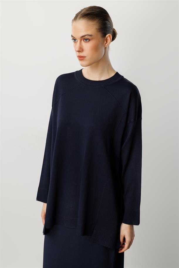 Yuvarlak Yaka Basic Triko-LACI