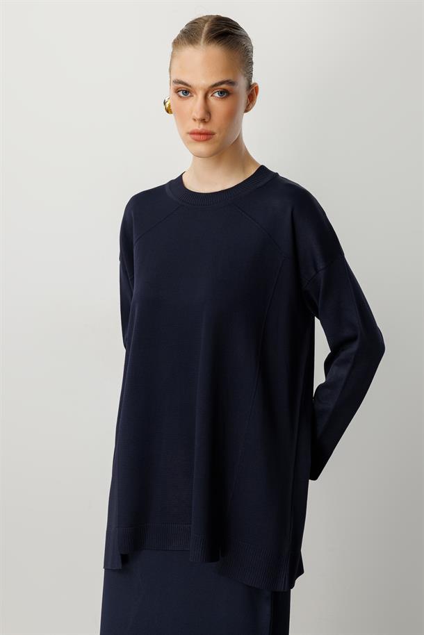 Yuvarlak Yaka Basic Triko-LACI