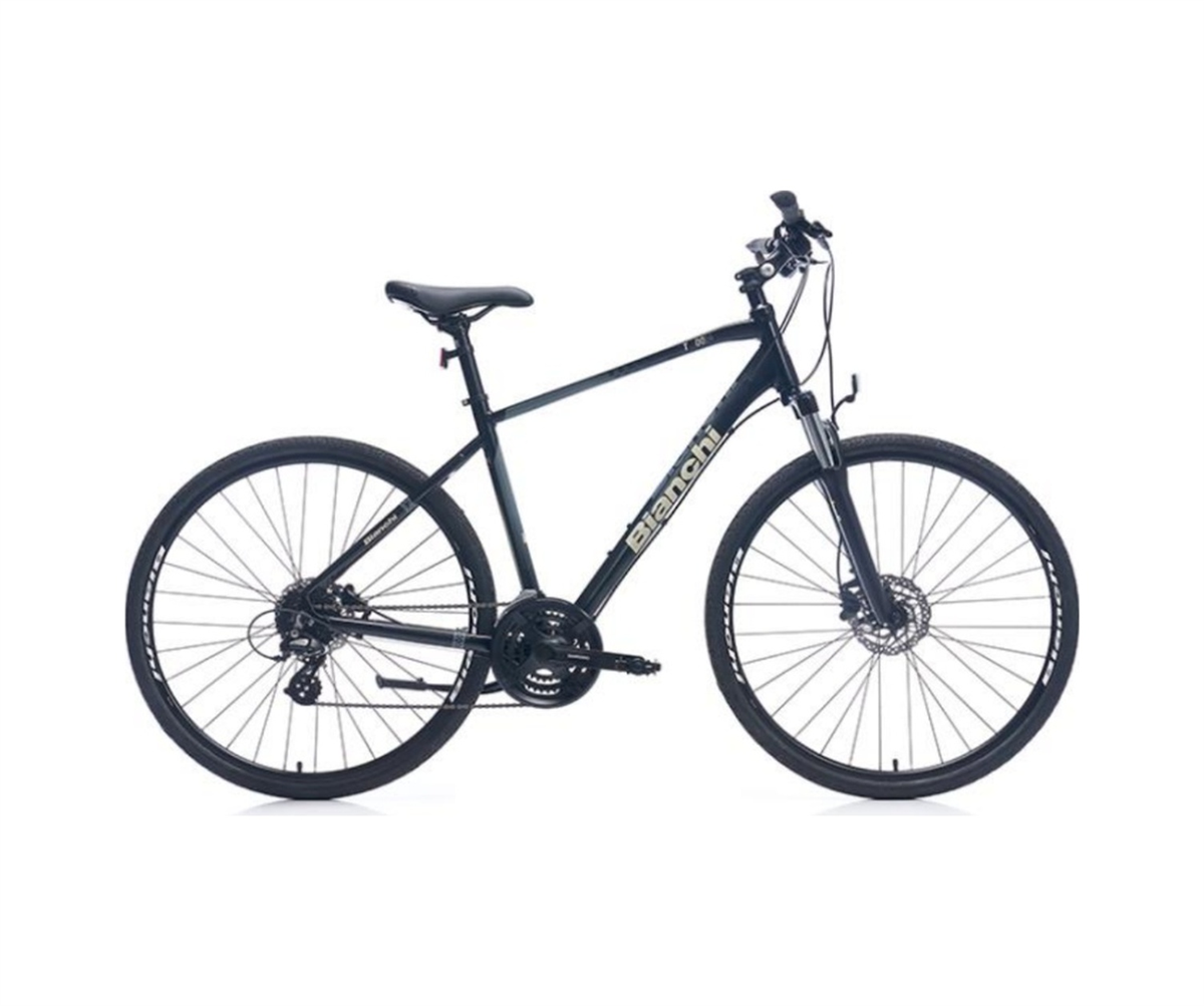 Bianchi T0018-FS-D 21 Vites HD Trekking Bisiklet Siyah - Bej 51CM