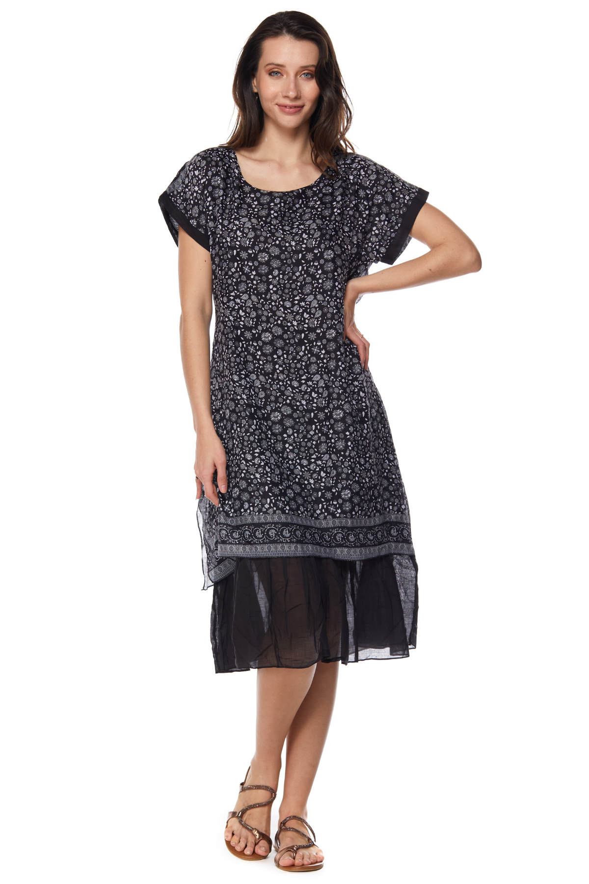 Floral Pattern Dress-6098