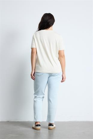 BRADLEY Basic T-shirt  Bej