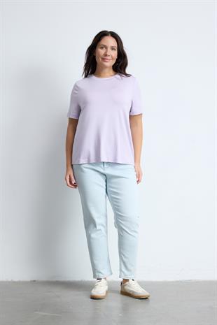 BRADLEY Basic T-shirt Lila