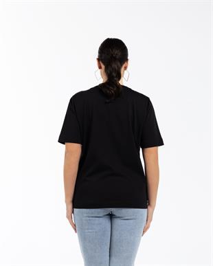 MURPHY Yuvarlak Yaka Basic T-shirt Siyah