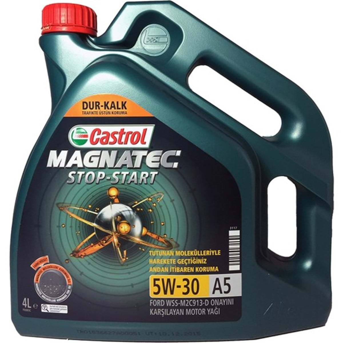 CASTROL 5W30 4LT A5 Sentetik Motor Yağı (Üret. Tar. 2020)