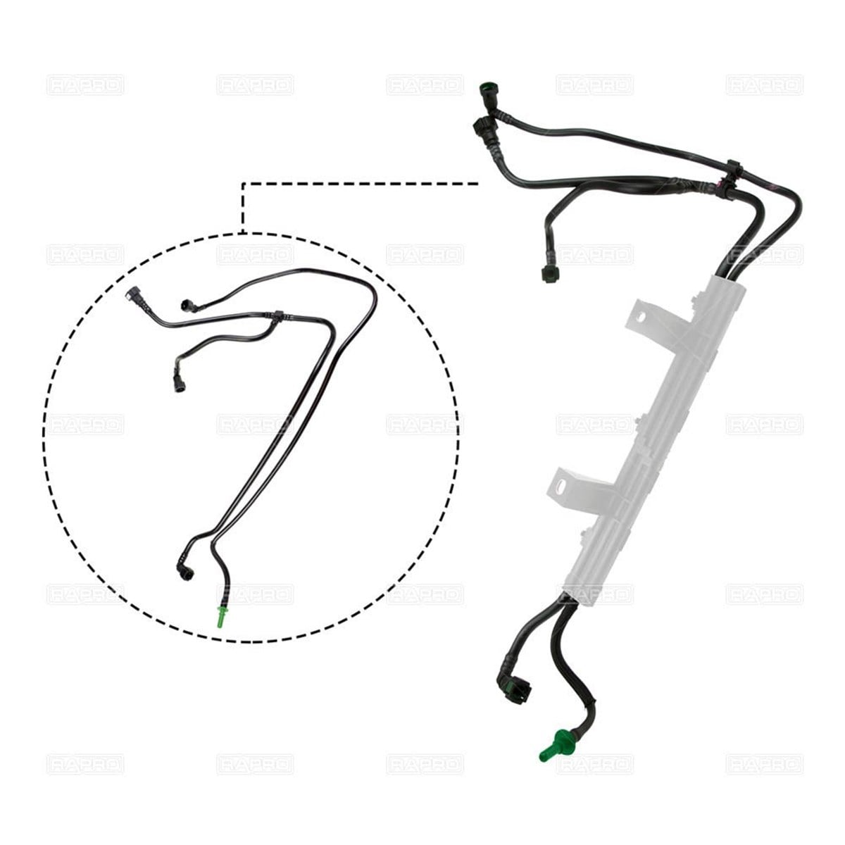 Yakıt Borusu Orta plastik Tutucu Hariç Fiat Fiorino 1.3 MJTD-RAPRO 11651-51782245