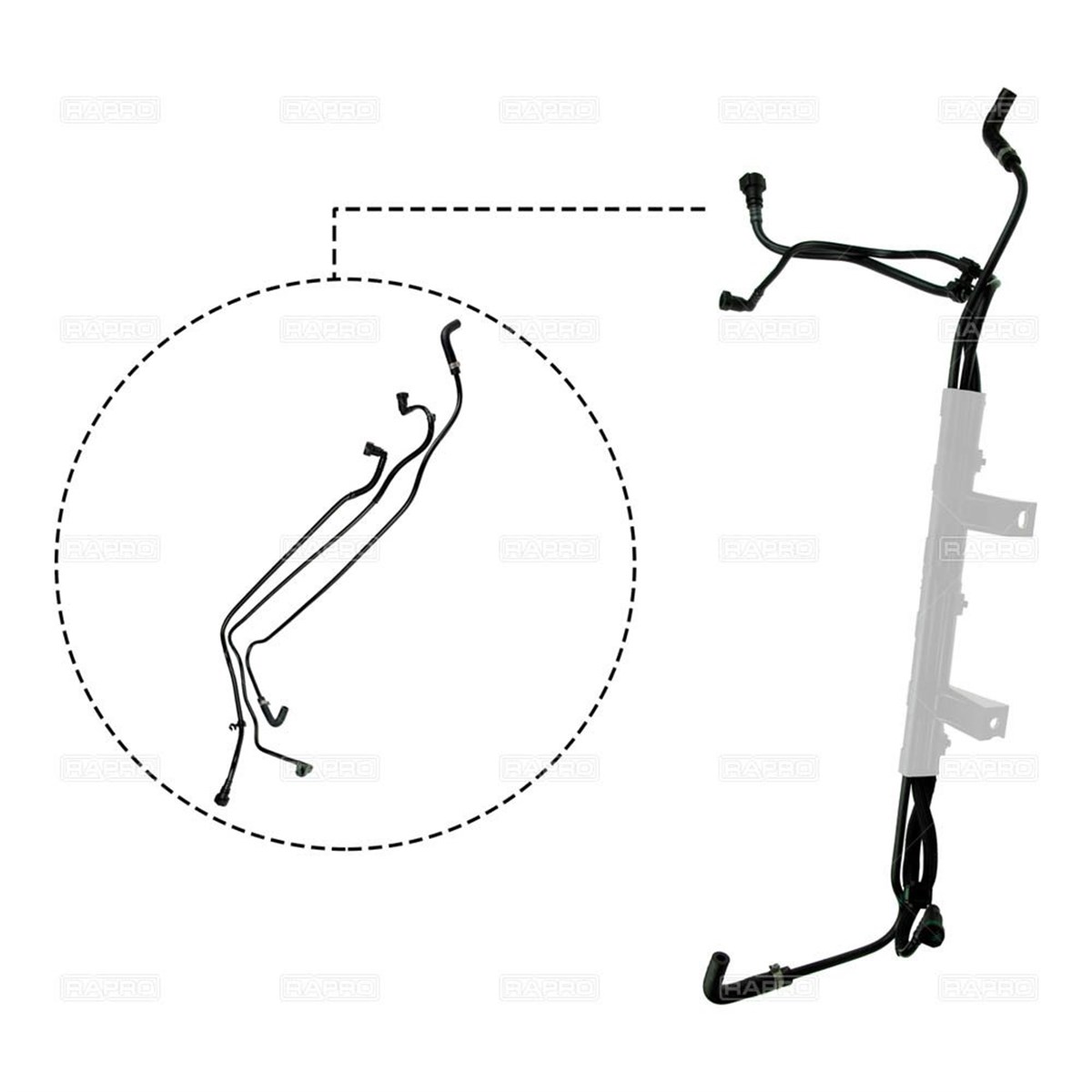 Yakıt Borusu Orta Plastik Tutucu Hariç Fiat Linea 07-Doblo 1.3 MJTD 09-RAPRO 11652-51873181