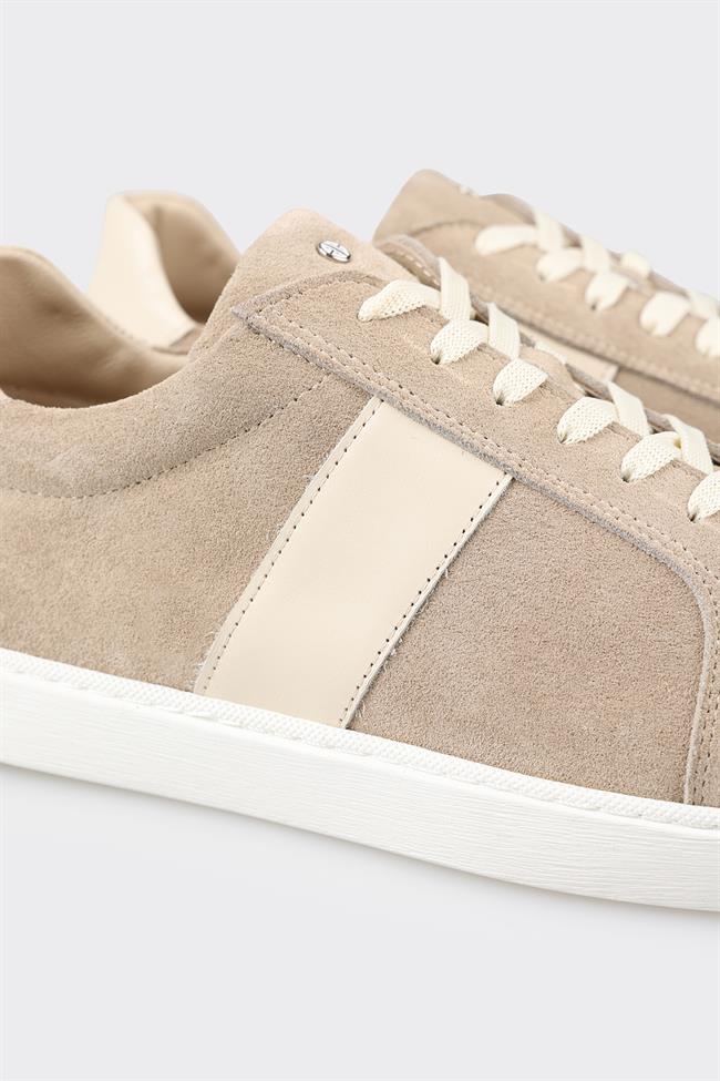 Bej Deri Erkek Loafer