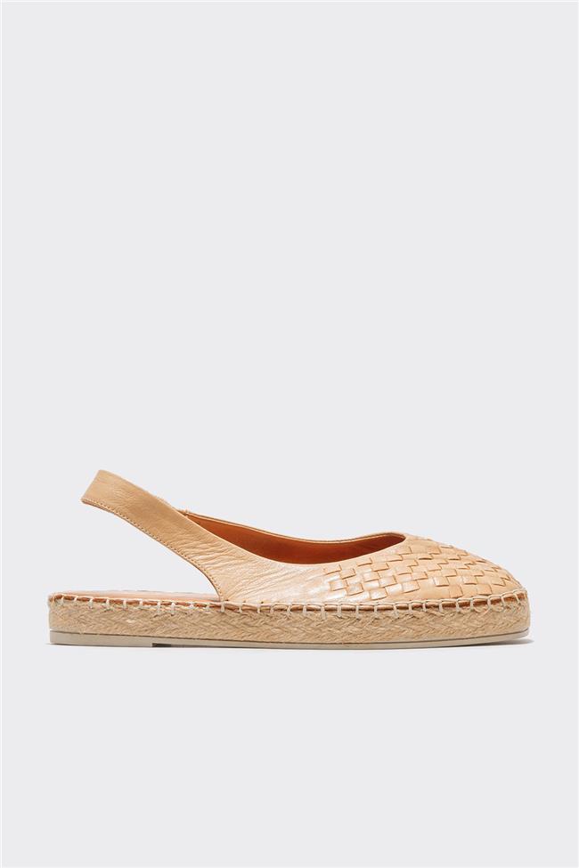 Camel Deri Kadın Espadril