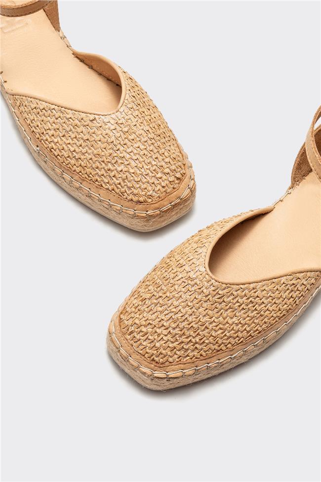 Naturel Deri Kadın Espadril