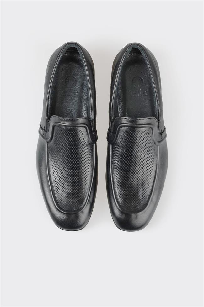Siyah Deri Erkek Loafer