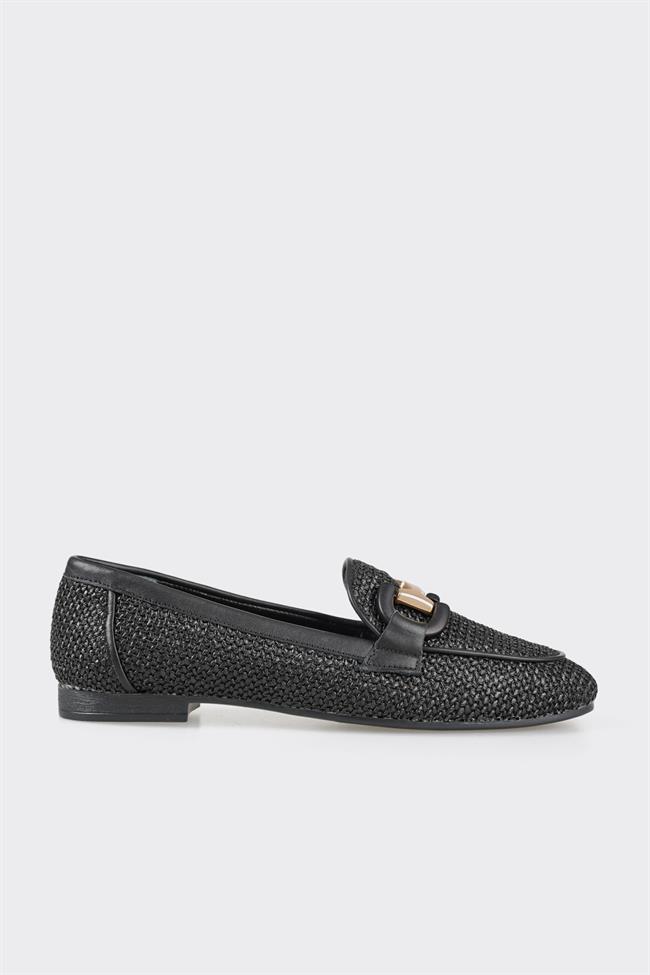 Siyah Kadın Loafer