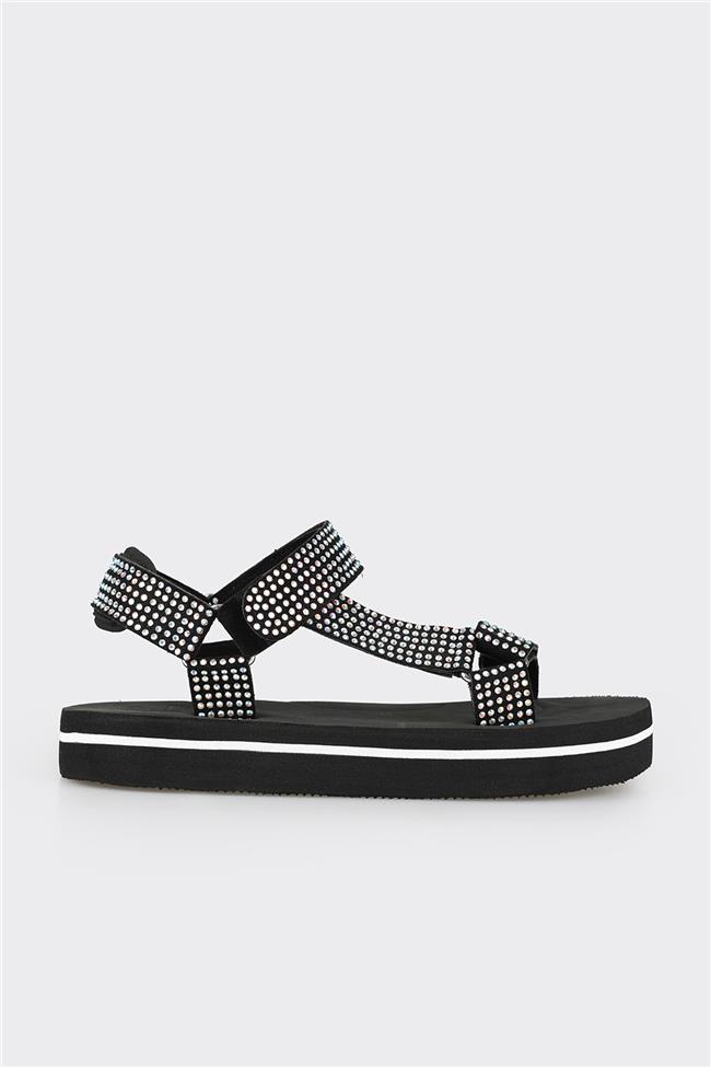Siyah Kadın Spor Sandalet