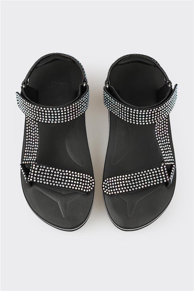 Siyah Kadın Spor Sandalet