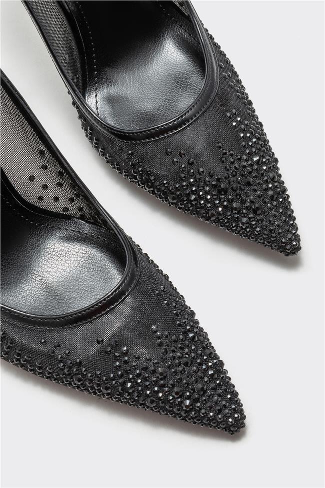 Siyah Kadın Stiletto