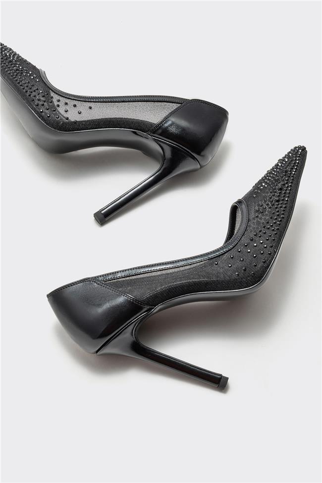 Siyah Kadın Stiletto
