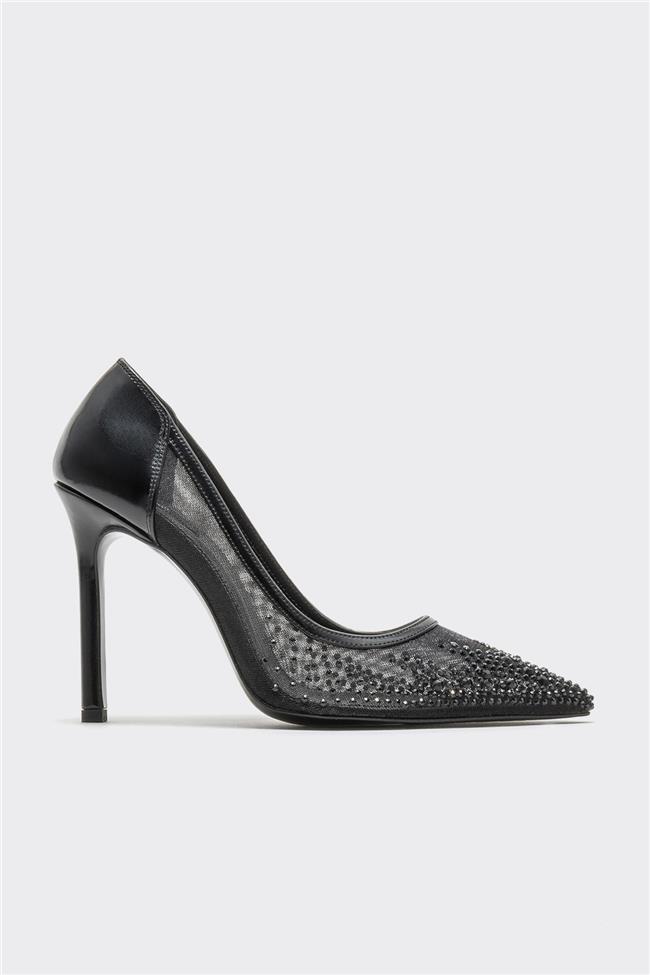Siyah Kadın Stiletto