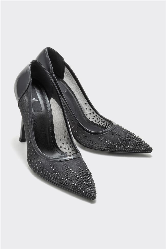 Siyah Kadın Stiletto