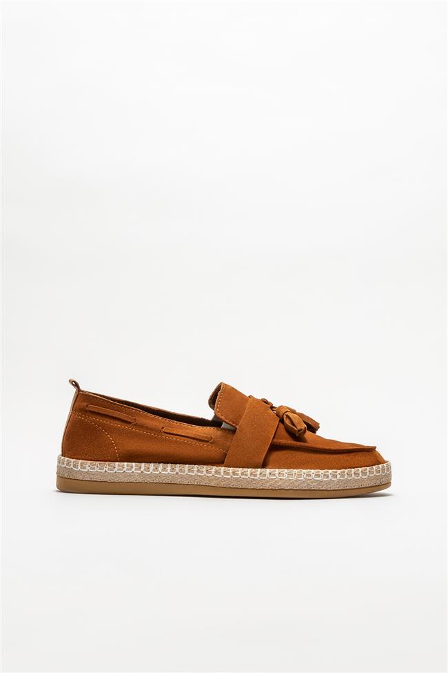 Taba Deri Erkek Espadril