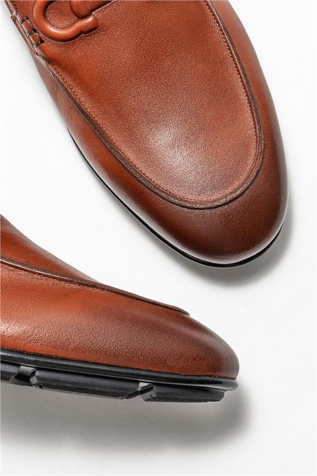 Taba Deri Erkek Loafer