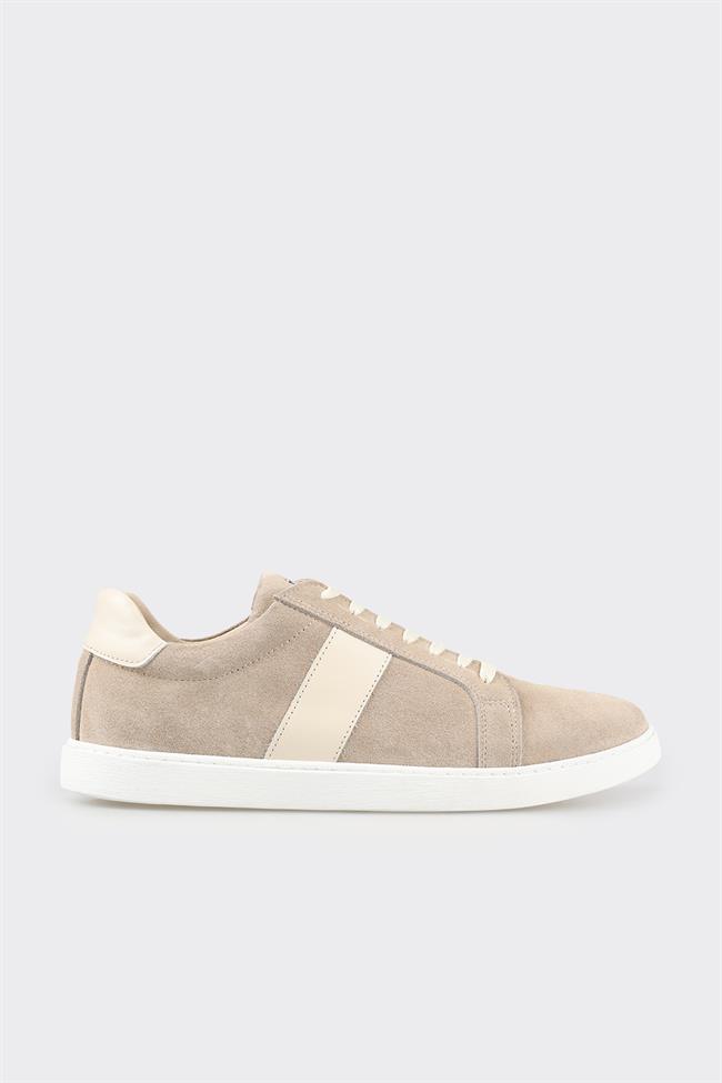 Bej Deri Erkek Loafer