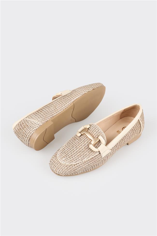 Naturel Kadın Loafer
