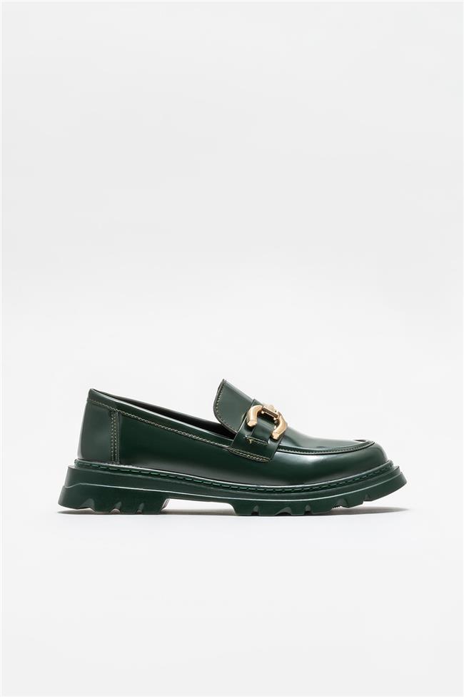 Yeşil Kadın Loafer