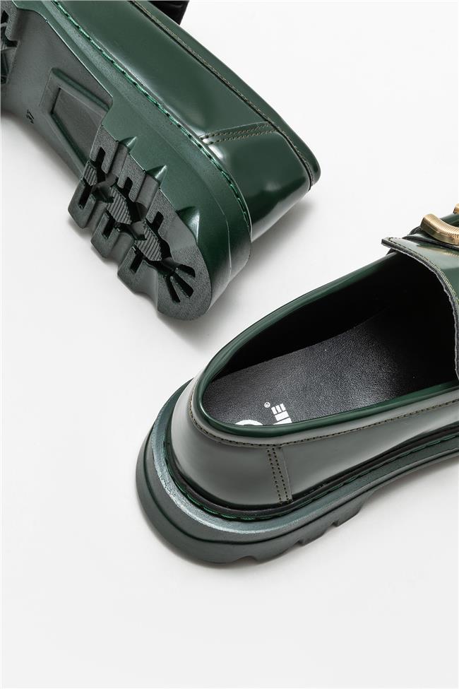 Yeşil Kadın Loafer