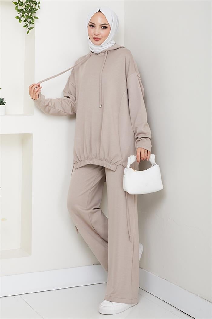 Aris Oysho Tunik Pantolon İkili Takım 1611 - Taş