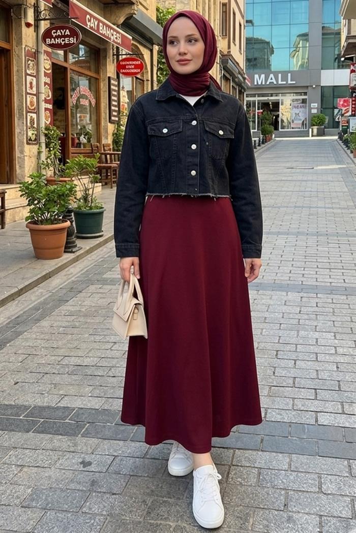 Cepli Kısa Kot Ceket 1669 - Siyah