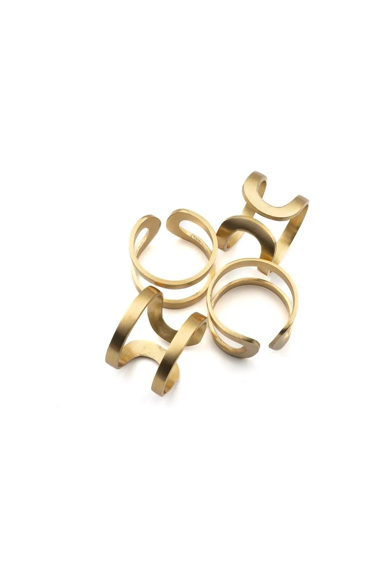 Gold 4lü Peçete Halkası