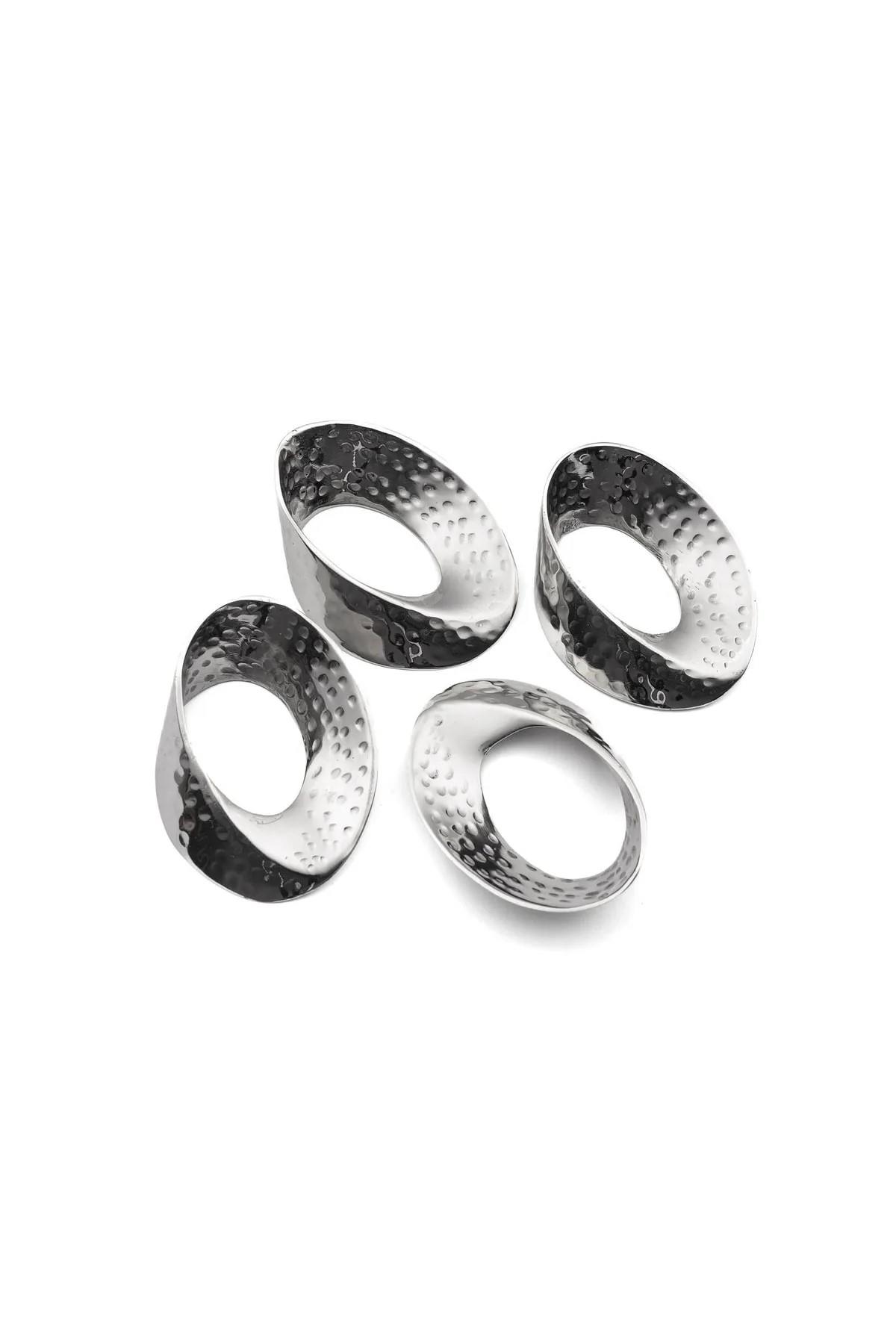 Gümüş 4lü Peçete Halkası