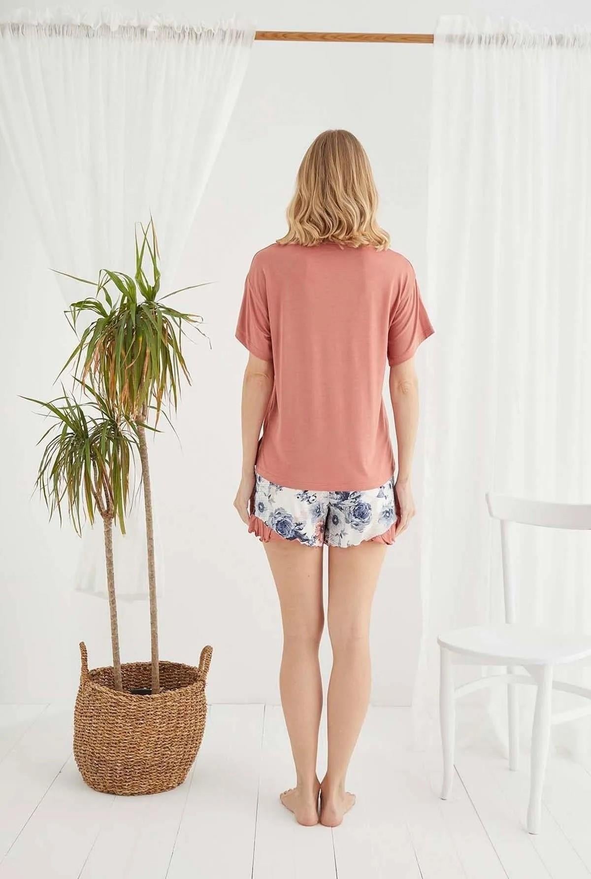 13468 ЖЕНСКАЯ ПИЖАМА С ШОРТАМИ 