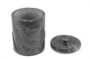 Siyah Gümüş Mermer Dekor Kutu 11x14cm