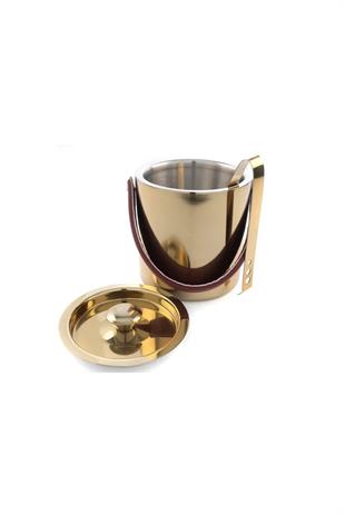 Декор для дома Kahve Deri Gold Çelik Buz Kovası 15x16cm P321.332280