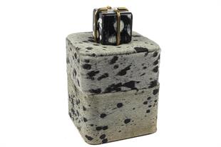 Siyah Beyaz Takı Kutusu 13x13x14cm